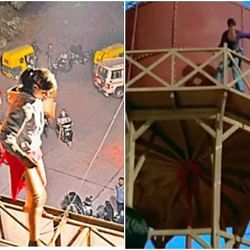 Indore girl climb a hording in pardesipura for marriage people did hilarious comment on it