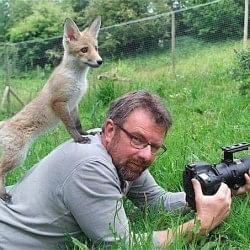 see some viral photos where wild animals interrupting wildlife photographers