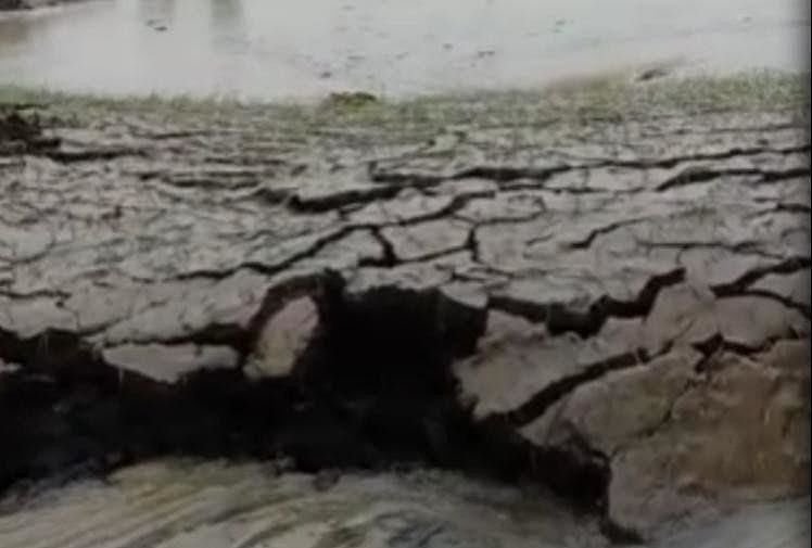 Soil raised five feet above rain water in Karnal Haryana video viral