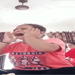 Mother slaps her little daughter while she is  making a video watch funny video