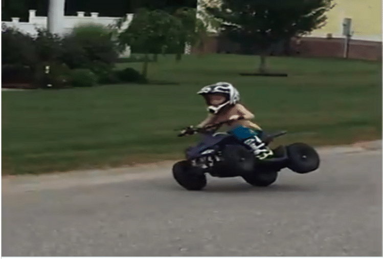 little boy doing amazing stunt on bike video viral on social media