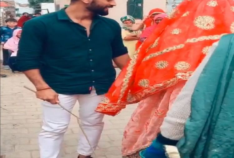 brother in law beats up sister in law during marriage ritual video goes viral on social media