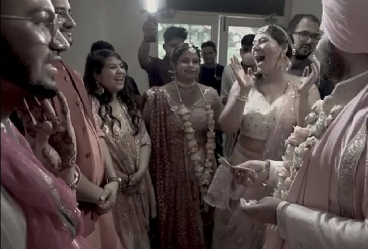 fight between jija sali in joota churai rasm in marriage function video goes viral on social media
