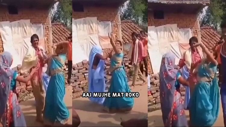Girls dancing on kachcha badam will not be able to compete with this women of village