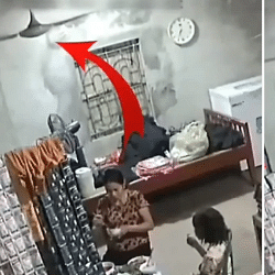 Mother daughter narrowly saved from a terrible accident video is going viral on social media