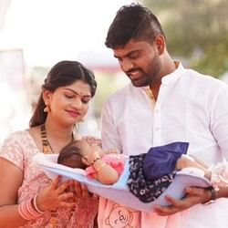 On the birth of a girl child parents welcomed her in a grand way