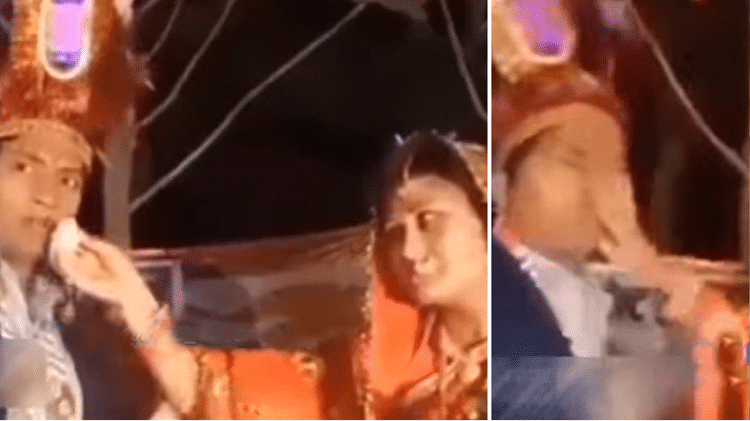 Wedding Video terrible fight between the bride and groom during the Varamala