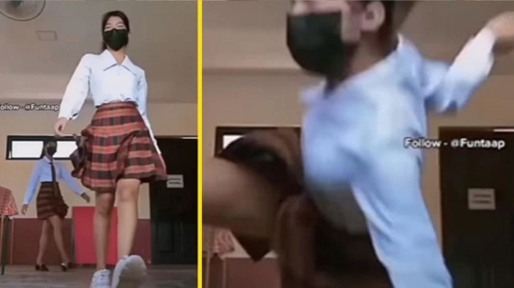 Girls did such a thing in the classroom funny video is going viral on social media