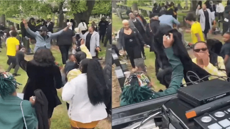 people danced in the cemetery After the death of this woman