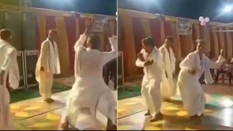 Viral Dance Video four men did such an amazing dance ips officer becomes fan