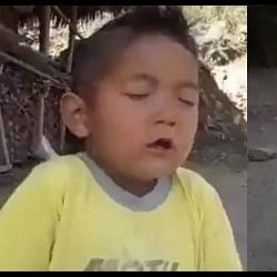 Kid sang 'National Anthem' in a swoon voice trending video won the hearts of the people