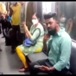 funny prank video in metro boy did this acting for seat in metro