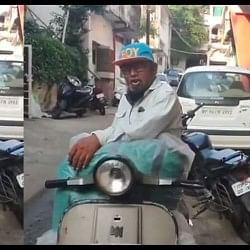 Man Was Seen Selling Namkeen After Kacha Badam By Singing A Song Viral Video