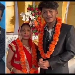 52 year old woman doing fake weddings with young boys for getting footage