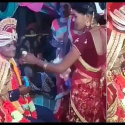 Jija Sali Ka video viral: groom did such an act by holding sister in laws hand on the stage