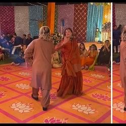 Pakistani wedding couple dance on bidi jalile song video viral on social media