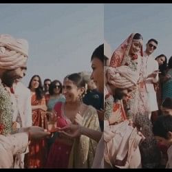 Wedding Video: Joota churai ritual video of nok jhok between jija sali video is going viral