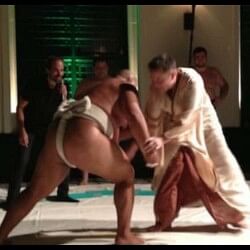Elon Musk Tweet Picture of Elon Musk fighting with a sumo wrestler went viral on social media