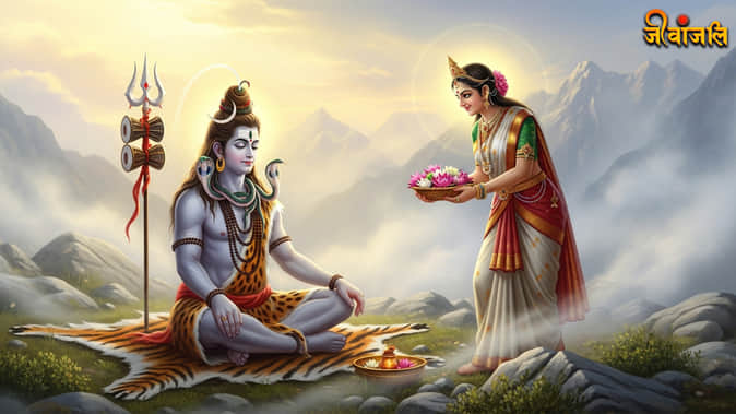Lord Shiva and Parvati