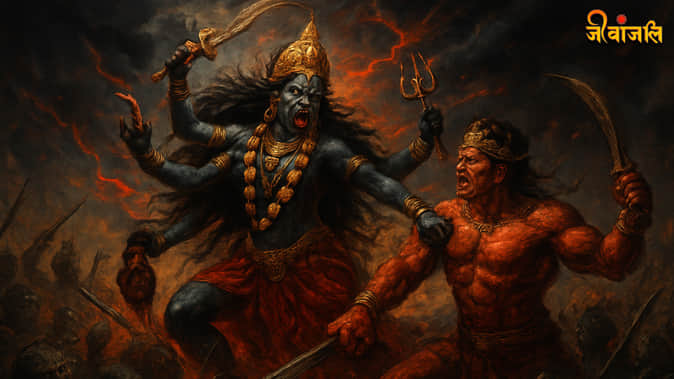 Maa Kali And Raktabeej Story