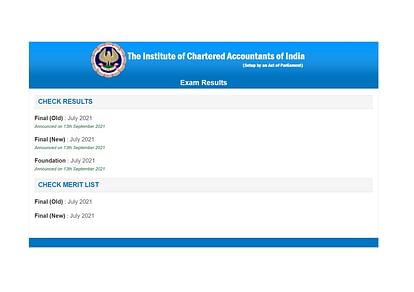 ICAI CA Foundation, CA Final Result 2021 for July Session Declared, Check Here