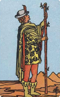 page of wands