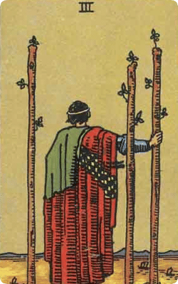 three of wands