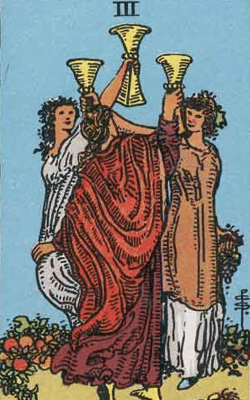 three of cups