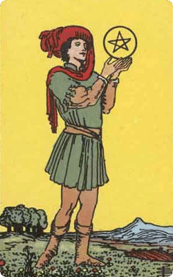 page of pentacles