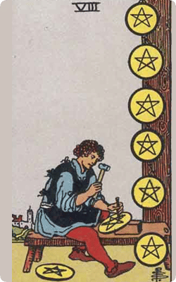 eight of pentacles
