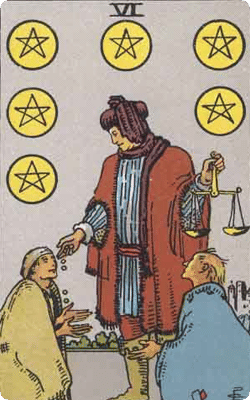 six of pentacles