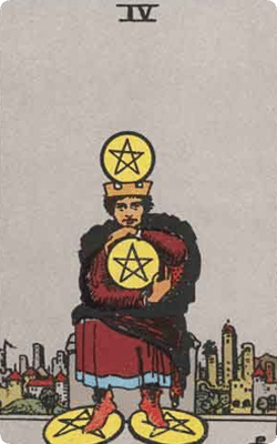 four of pentacles