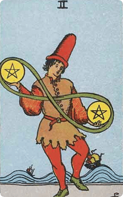 two of pentacles