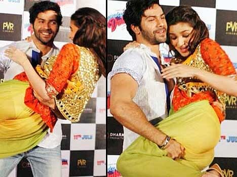 alia and varun dhawan pramote his film4
