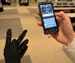 Now, gloves to write your text, emails in air