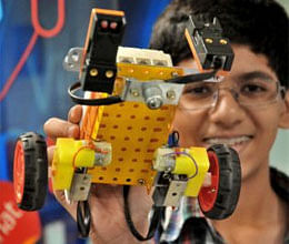 Robotics competition for Andhra school students 