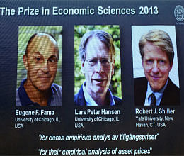 3 US economists win Nobel for work on asset prices