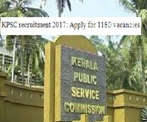 KPSC recruitment 2017: Know how to apply for 1180 vacancies
