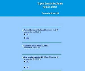Tripura Board Class X Results 2017 Declared, Check Scores Here 